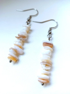 Náušnice z pravých Mušlí