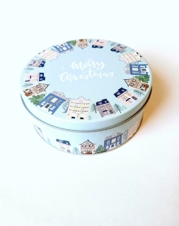 Vánoční plechová dóza 