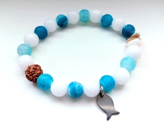 Náramek z mořské kolekce s přívěškem